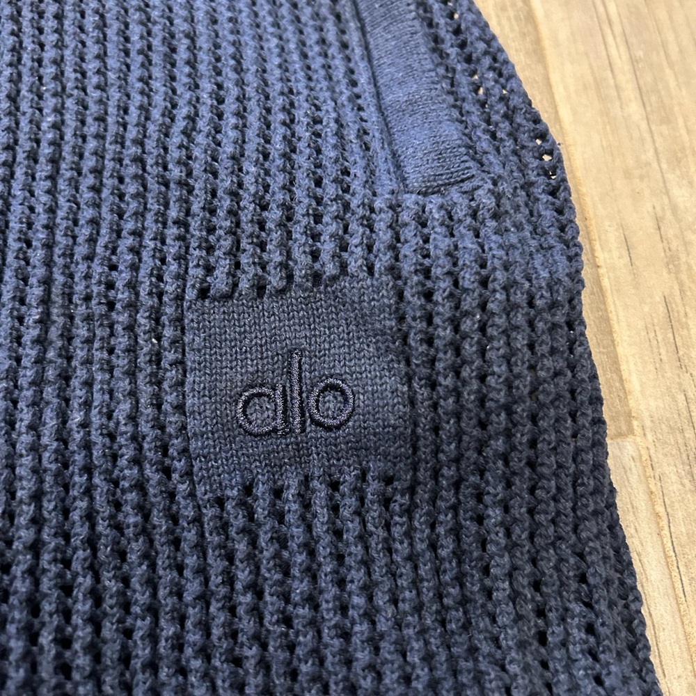 Men’s ALO Yoga Open Knit shorts, M, $98